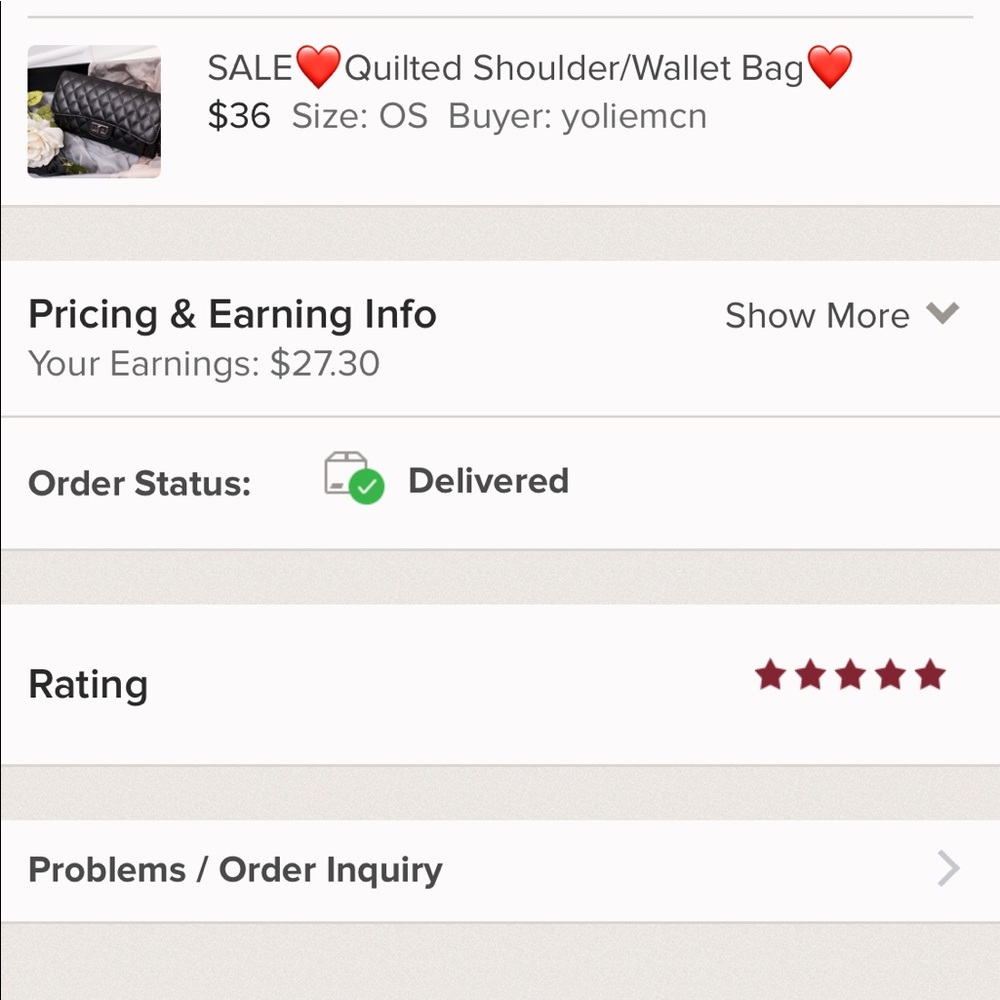 SALE❤️Quilted Shoulder/Wallet Bag❤️ - Picture 8 of 8